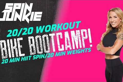 BIKE BOOTCAMP: 20/20 Spin Class Weight Training Workout