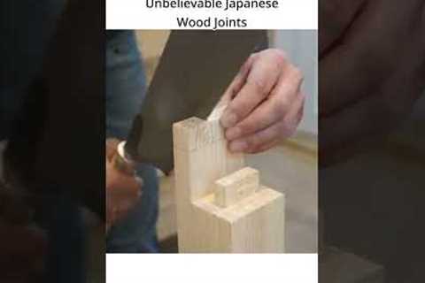 How to Make Japanese Wood Joints Without Nails | Traditional Joinery Tutorial#woodworking#diy#shorts