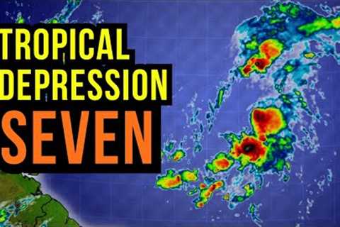 Tropical Depression Seven will Track across the Atlantic...