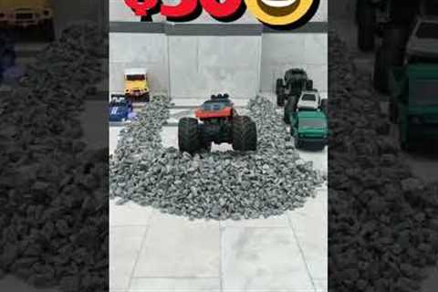 $10 RC vs $100 RC 🚙💥 Climb the Rocks Challenge ⛰️🔥
