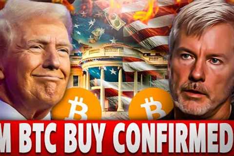 Michael Saylor’s SECRET White House Meeting CONFIRMS MASSIVE U.S. Bitcoin BUY!?