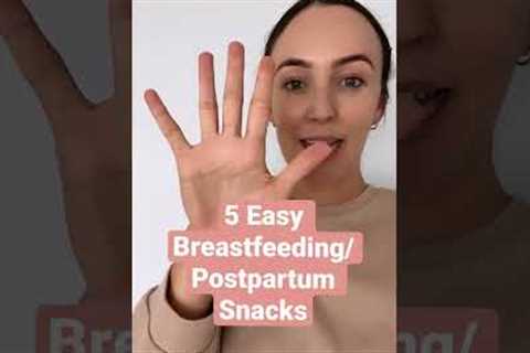 5 Breastfeeding snacks that you can eat with one hand and get that much needed energy!