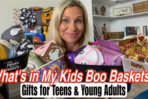Whats in My Kids Boo Baskets! Gift Ideas for Teen Boys, Girls &amp; Young Adults 🎃Halloween..