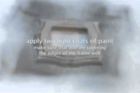 Spray Painting Unfinished Frame - DIY Tutorial by Imagine Wood Crafts