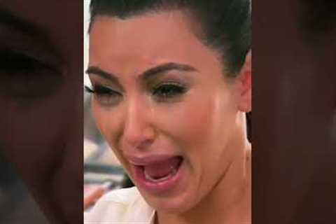 Kim's crying face is no laughing matter. 🤭 #shorts