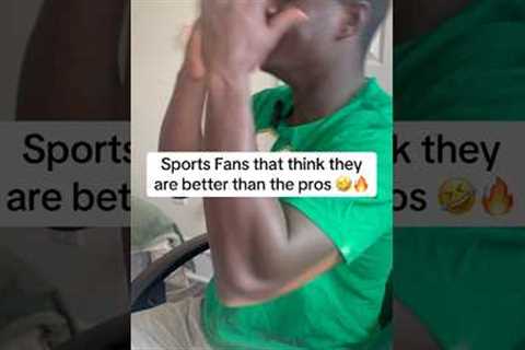 Sports fans that think they're better than the pros 🤣 #sports #athlete