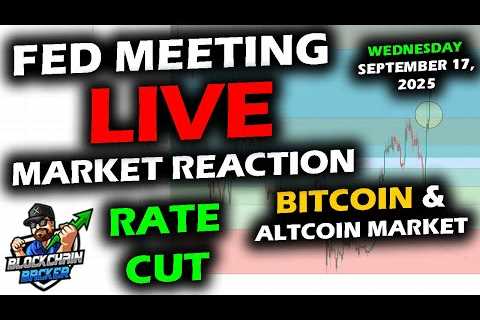 LIVE Market REACTION to RATE CUT with Bitcoin, Altcoins and Stocks, Federal Reserve FOMC
