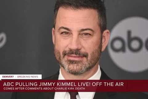 ABC suspends Jimmy Kimmel's late-night show indefinitely over his remarks about Charlie Kirk’s death