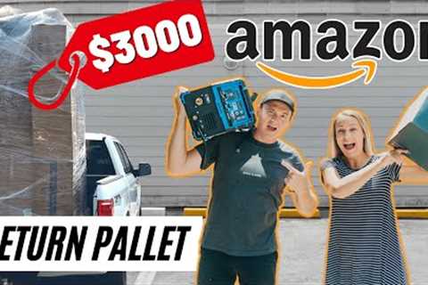 We Spent $675 On a Pallet of AMAZON Returns - Unboxing $3000 in MYSTERY Items!