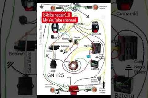 Bike wiring diagram #all bike #bikemechanic #bikeengine #