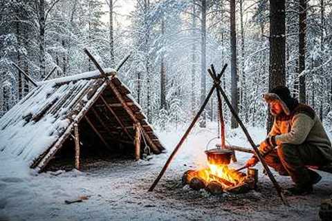 Bushcraft Shelter Building in the Wild | Survival Skills &amp; Primitive Living