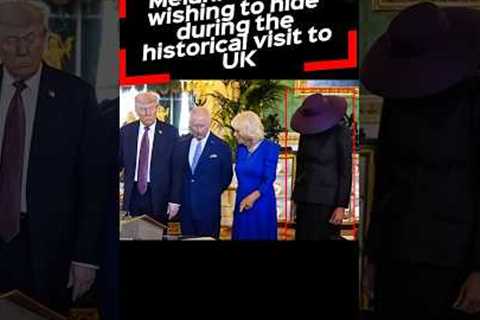 MELANIA TRUMP hiding behind her hat is a vibe 😸 !