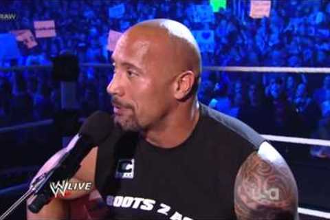 Rock Concert - The Rock Sings To John Cena On Raw 2012 HD
