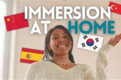 How to immerse yourself in a language without traveling 🏠🇨🇳🇰🇷🇹🇷