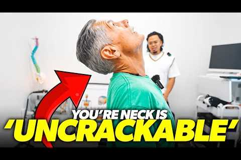 10 CHIROPRACTORS FAILED TO CRACK HIS NECK! 😱😭  | Asmr Neck Pain &amp; Headache Relief | Dr Tubio