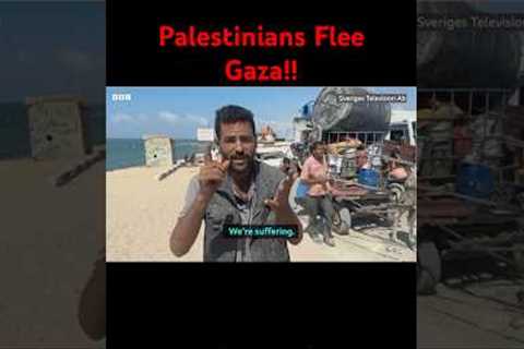 Palestinians Flee Gaza as Israeli Assault Intensifies| Breaking News #shortsviral #explorepage #gaza