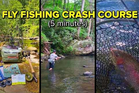 How to Fly Fish in 5 Minutes | Fly Fishing for Beginners (Gear, Casting, &amp; Landing Trout)