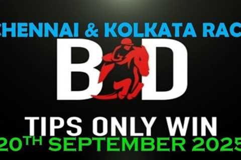 KOLKATA RACE TIPS | CHENNAI RACE TIPS | 20/09/2025 | HORSE RACING TIPS | RACE TIPS | (@TIPSONLYWIN)