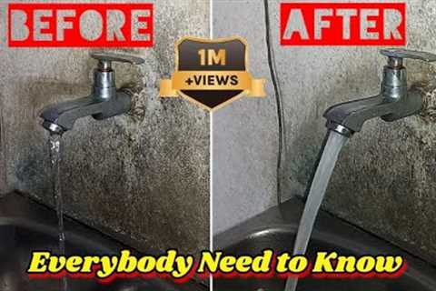 Slow Water Tap Solution | Tap Choke Solution | Easy Cleaning Tips #plumbing #plumber #tap #clean