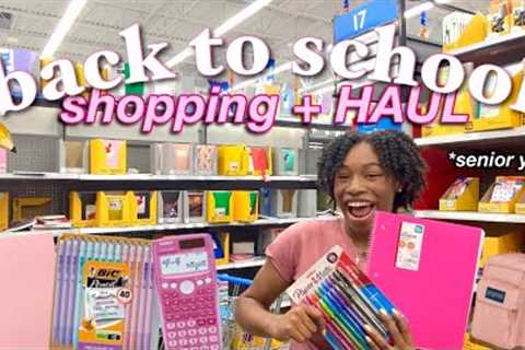 BACK TO SCHOOL SUPPLIES SHOPPING + HAUL 2025 ✏️ *senior year!!*