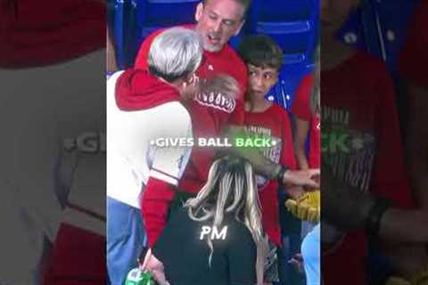 Woman Snatches Baseball From A Little Fan🤯⚾️