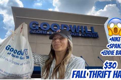 GOODWILL THRIFT HAUL | FALL | $30 | NAME BRAND FINDS