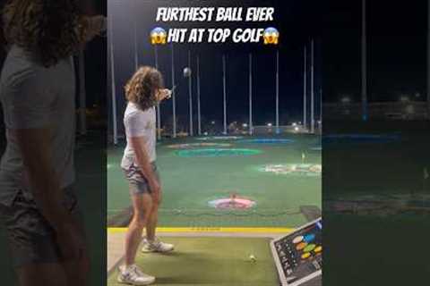 The Furthest Ball Ever Hit At Top Golf🚀 #golf