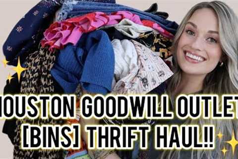 HUGE Houston Goodwill Bins Thrift Haul! AMAZING Finds to Resell on Poshmark for a Profit $$