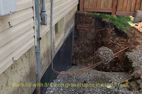 DIY - How To Waterproof your Basement - Install Exterior Sump Pump - Foundation Repair - Save Money!