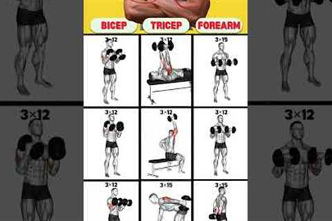 9 Powerfull Dumbbell Arm Workout to Transform Upper Body| #workout #armworkout