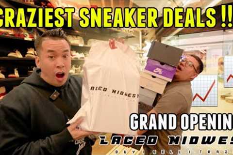 CRAZIEST SNEAKER DEAL EVER !!! DID I WIN OR LOSE ?? SNEAKER SHOPPING AT LACEDMIDWEST INDIANA