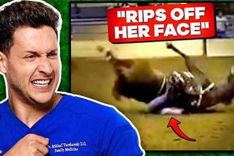 Doctor Reacts To Shocking Horse Riding Injuries