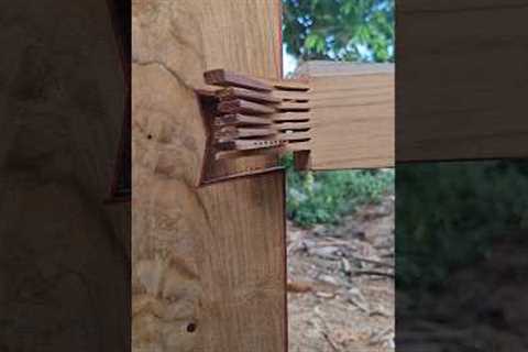 example of a wood joint without nails .. #carpenter #shortsviral