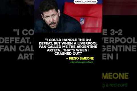 Simeone’s Hilarious “Argentine Arteta” Moment 😅 #atleticomadrid #simeone #football #soccer #redcard