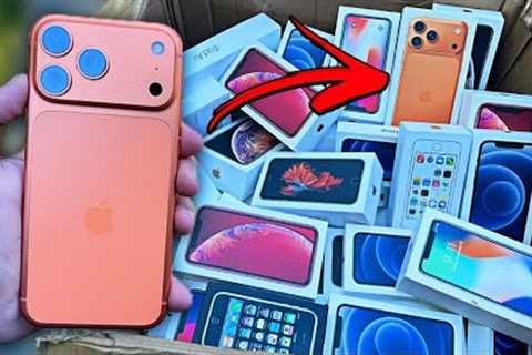 FOUND WORKING IPHONE 17 PRO MAX!! APPLE STORE DUMPSTER DIVING!! COSMIC ORANGE IPHONE 17 PRO MAX
