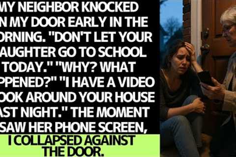 My neighbor warned me not to send my daughter to school.