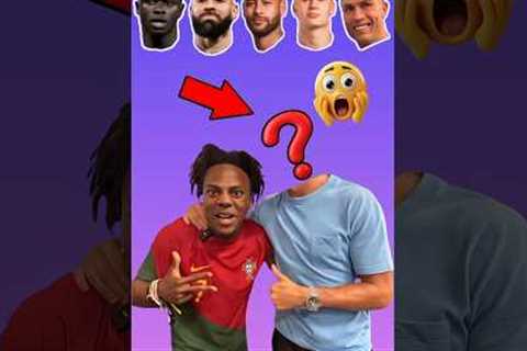 IShowSpeed and Mysterious football player ⚽🥅 #ronaldo #football #shortvideo #shorts
