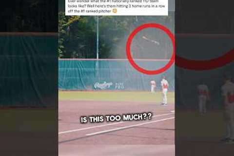 Feel Bad For The Pitcher 😭. #baseball #d1 #homerun