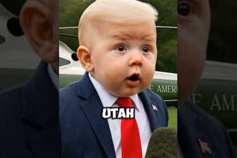 Baby Trump warns social media platforms are 'death' 🍼😱 #shorts #trump #usnews