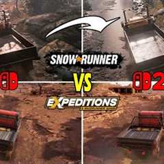 Nintendo Switch 2 Vs Switch 1 Backwards Compatibility SnowRunner & Expeditions Comparisons