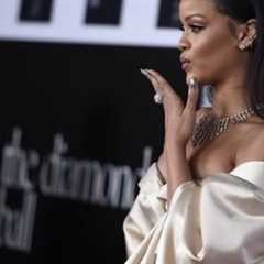 Rihanna Honors Grandparents at Diamond Ball