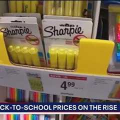 Back-to-school supplies prices surge