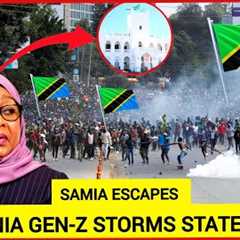 Kimeumana! 2 million Tanzania GEN-Z storms state house & parliament buildings chanting Samia..
