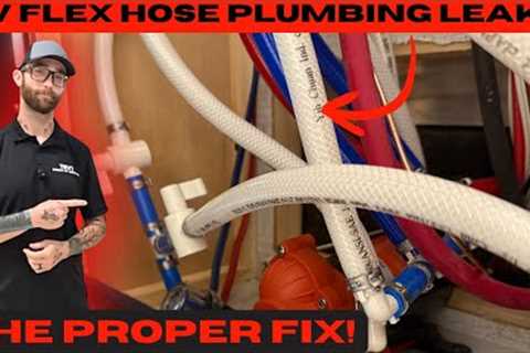 RV flexible plumbing fixed CORRECTLY!
