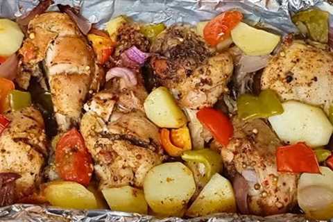 The Easiest One Pan Dinner with Chicken and Potatoes | Healthy Meal for Dinner