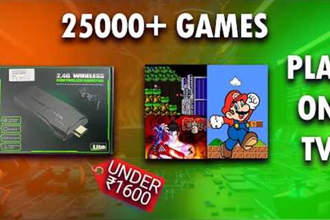Retro Gaming Console under ₹1600. Play 20000+ games on TV.