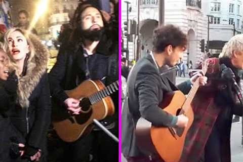 Celebrities Surprising Street Performers By Singing With Them