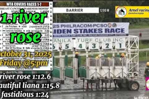 MMTCI ARNEL RACING TIPS FRIDAY @5:PM OCTOBER 31, 2025 @metroturfracingtv PLS WATCH AND SUBSCRIBE 