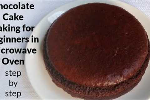 How to Bake a Cake in Microwave Oven || Cake Baking for Beginners |~ Moumita's Happy cooking Lab