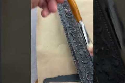 Frame makeover using WoodUbend; Fusion Mineral Paint, Posh Chalk Pigments &amp; Annie Sloan Wax